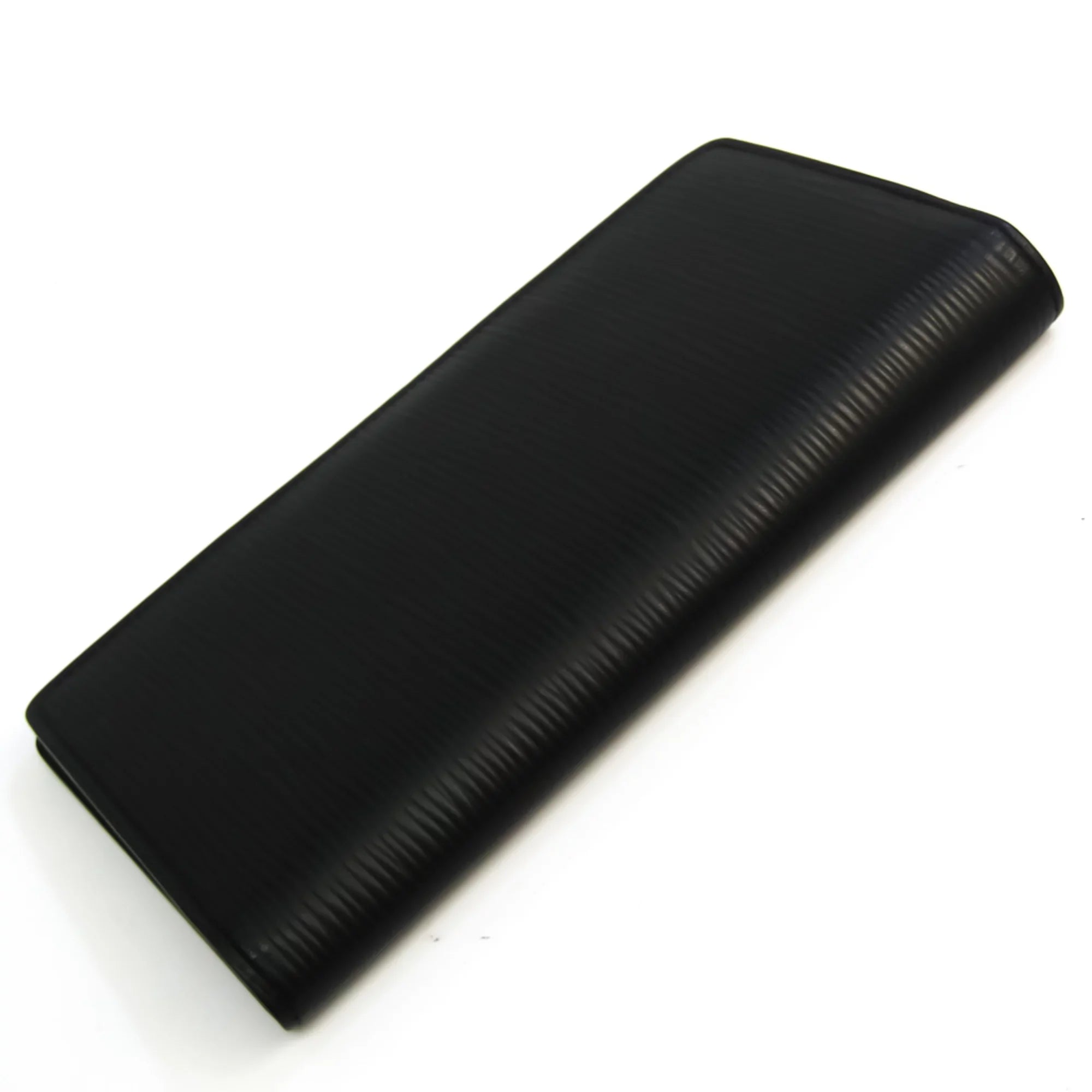 Portefeuille (Good) M60622 (bi-fold) Epi Brazza Men's Leather Pre-Owned Wallet Noir Epi Long