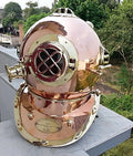 Navy Gift N NauticalMart Antique US Copper Divers Diving Vintage Helmet Brass