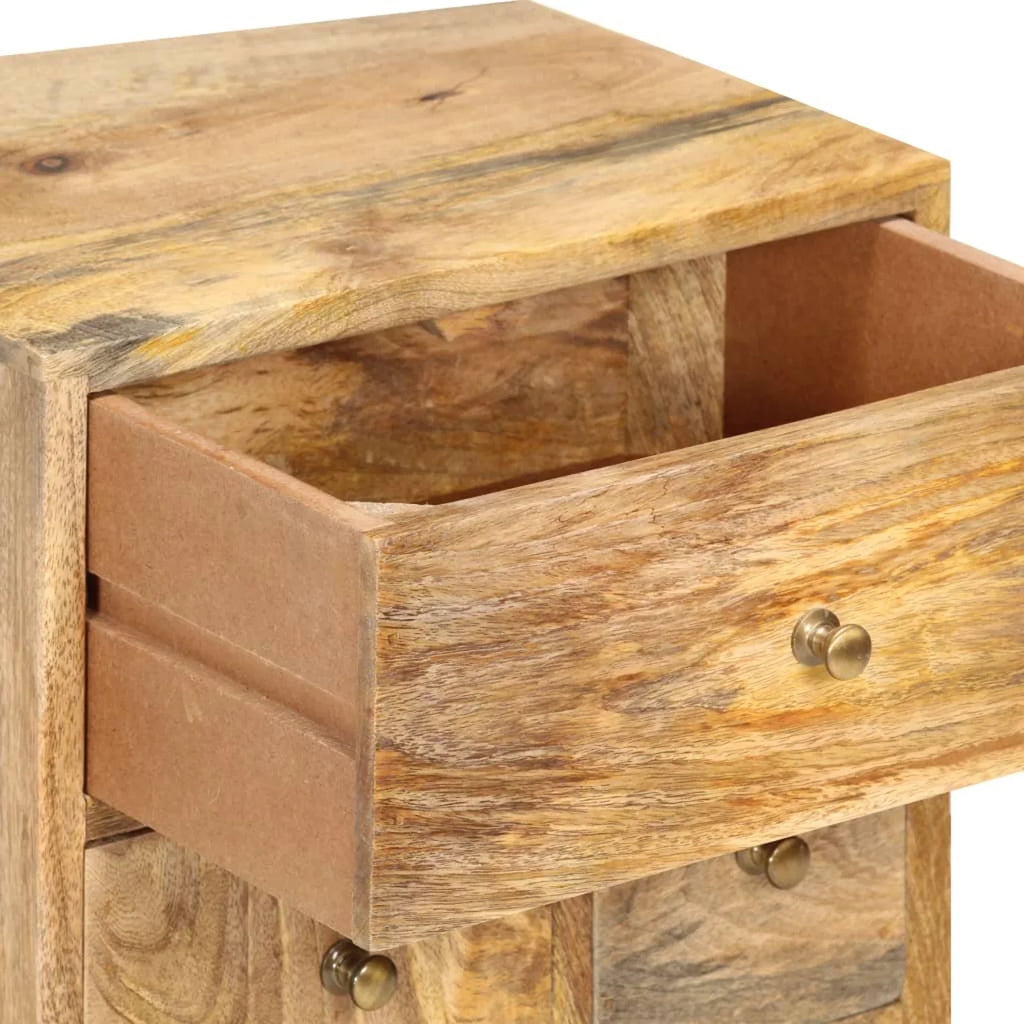 Bedside Dcenta 14.2"x11.8"x23.6" Wood Solid Cabinet Mango