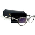54mm 135mm CHOPARD Grey Eyeglasses 15mm VCH224S-0AHU-54 dimension