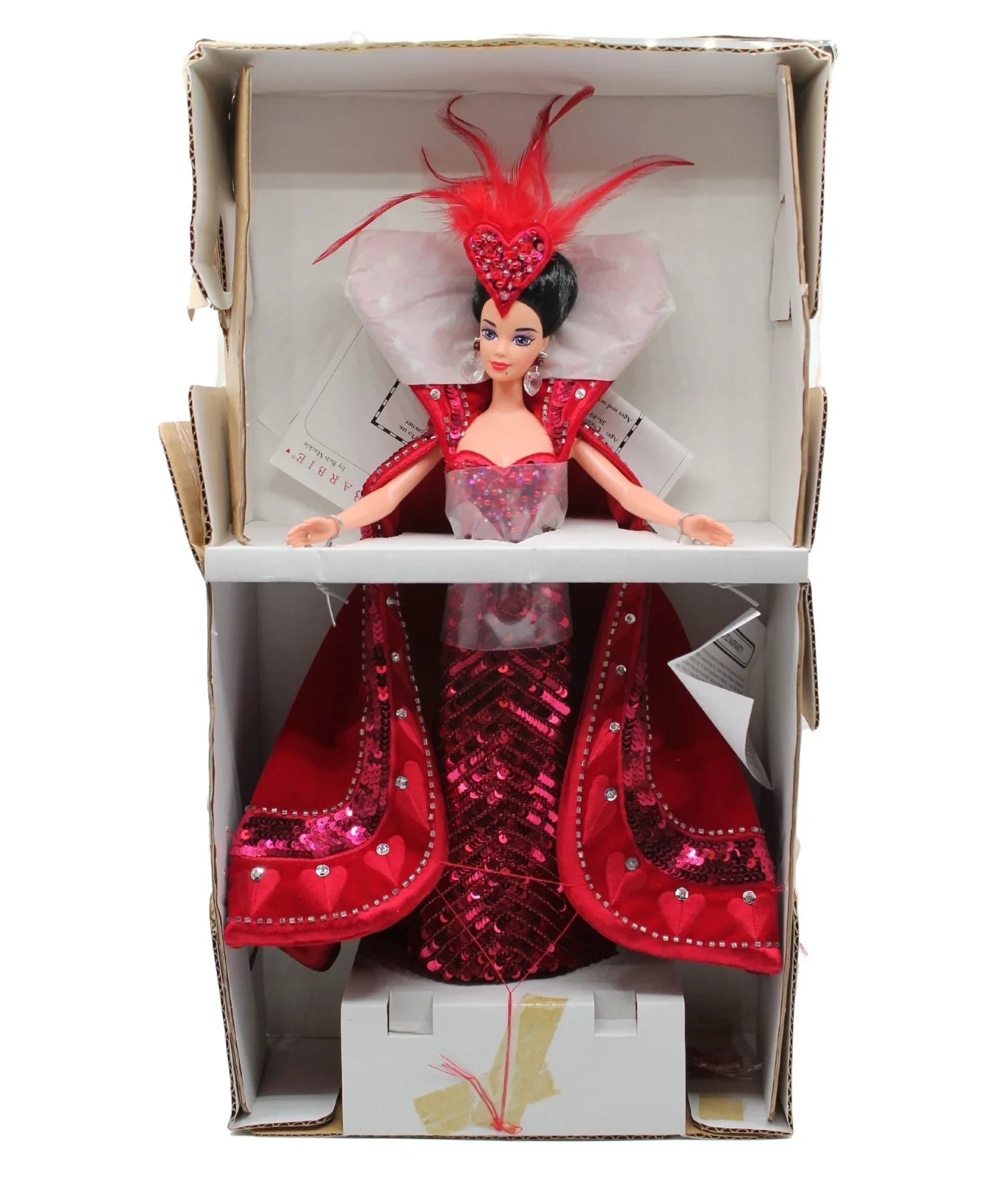 (12046) Queen | Hearts Bob Mackie Non-Mint of NRFB, Box Barbie, 1994