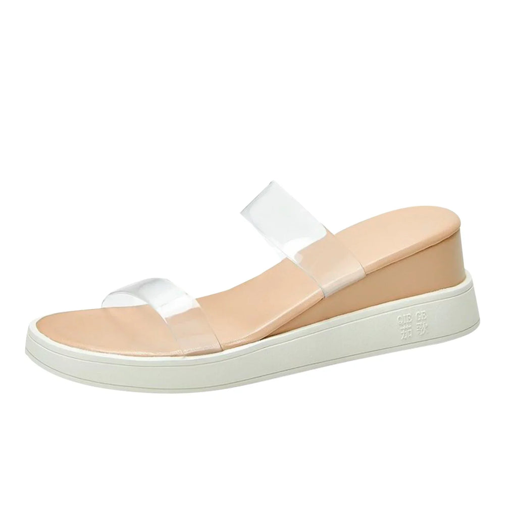 Platform Slippers Platform Sandals Transparent Ankle Women Slippers Sandals ILJNDTGBE Wedge Women Slippers Strap Heeled Rubber Custom for Designer