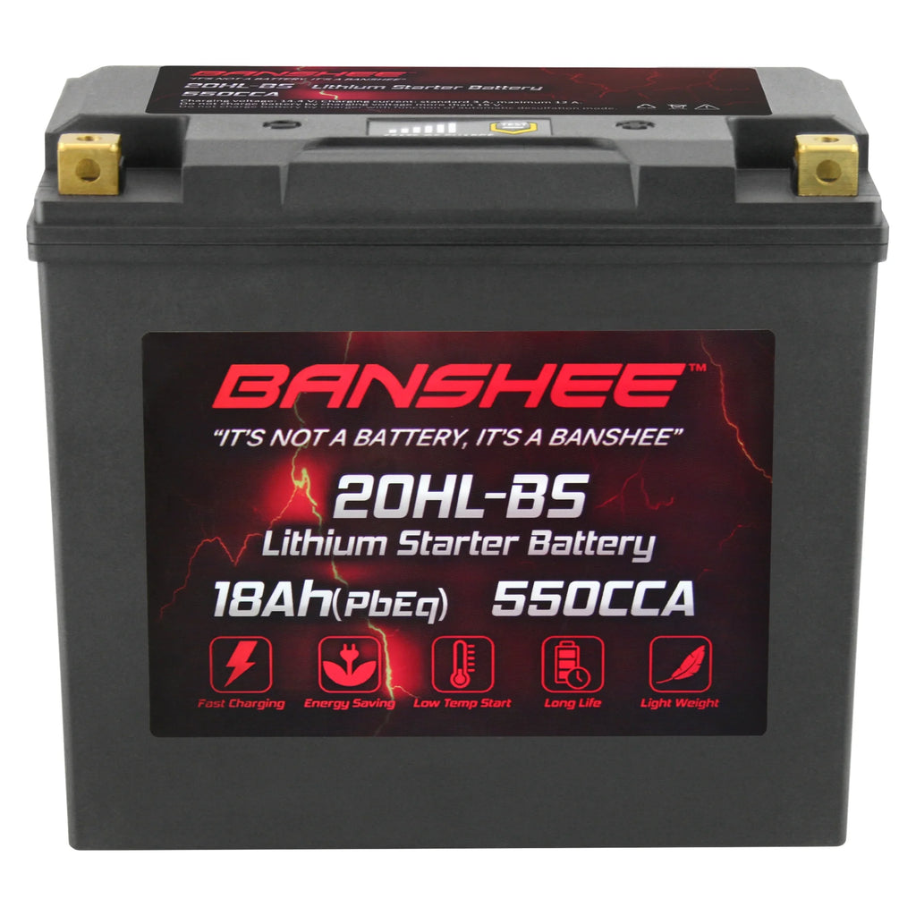 Deluxe Battery LiFePO4 Motorsports Compatible 2002 to V92TC 2002 Cruiser Victory with YTX20L-BS Banshee Touring