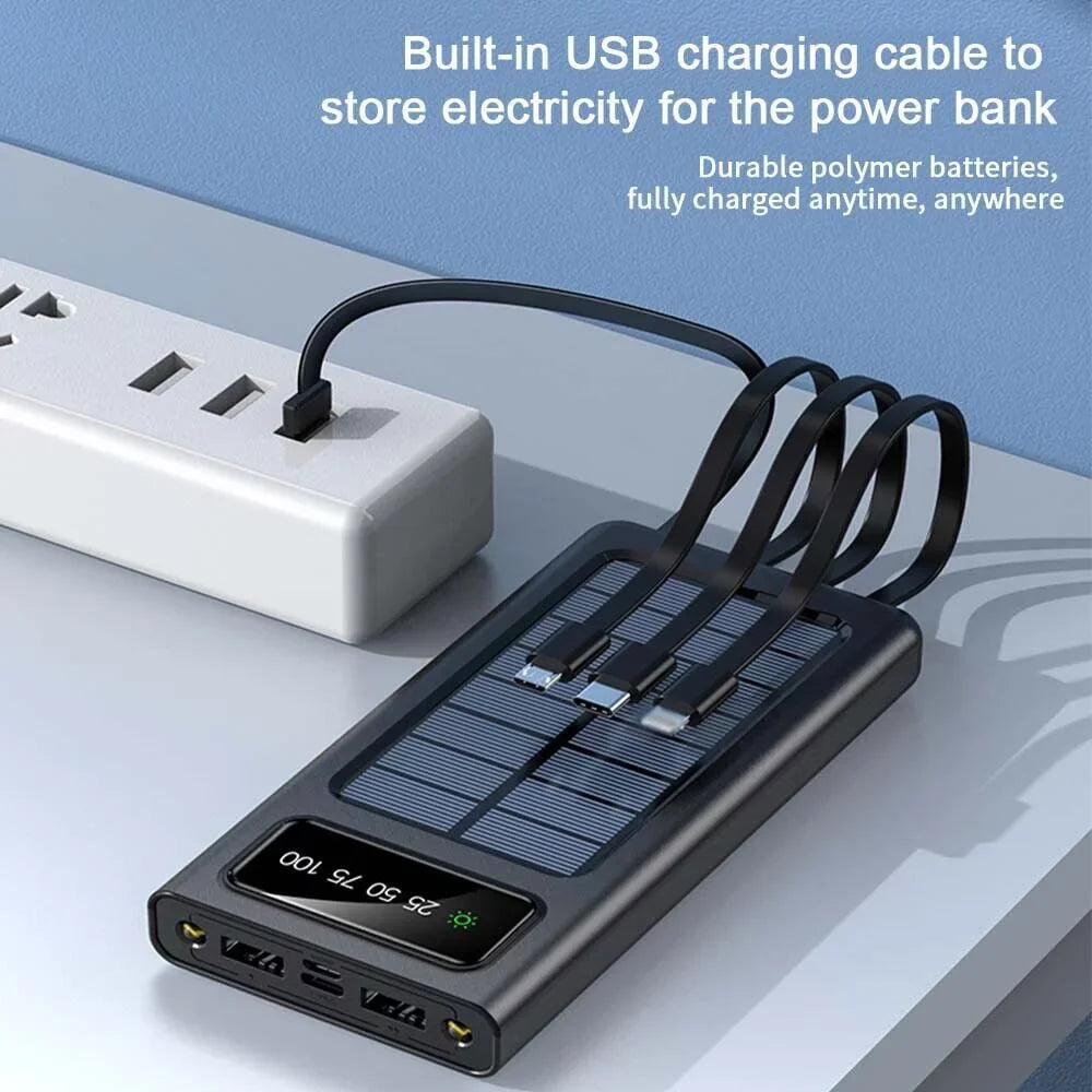 9000000mAh Portable External Bank Power Waterproof Solar Battery Charger