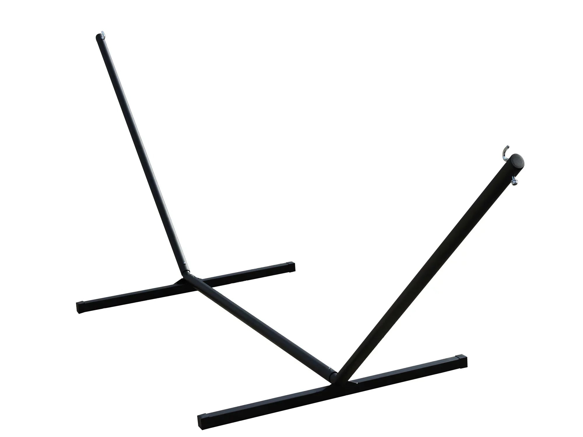 With Hammock 180” 3-Beam The Collection Hamptons Steel Black Stand Hardware