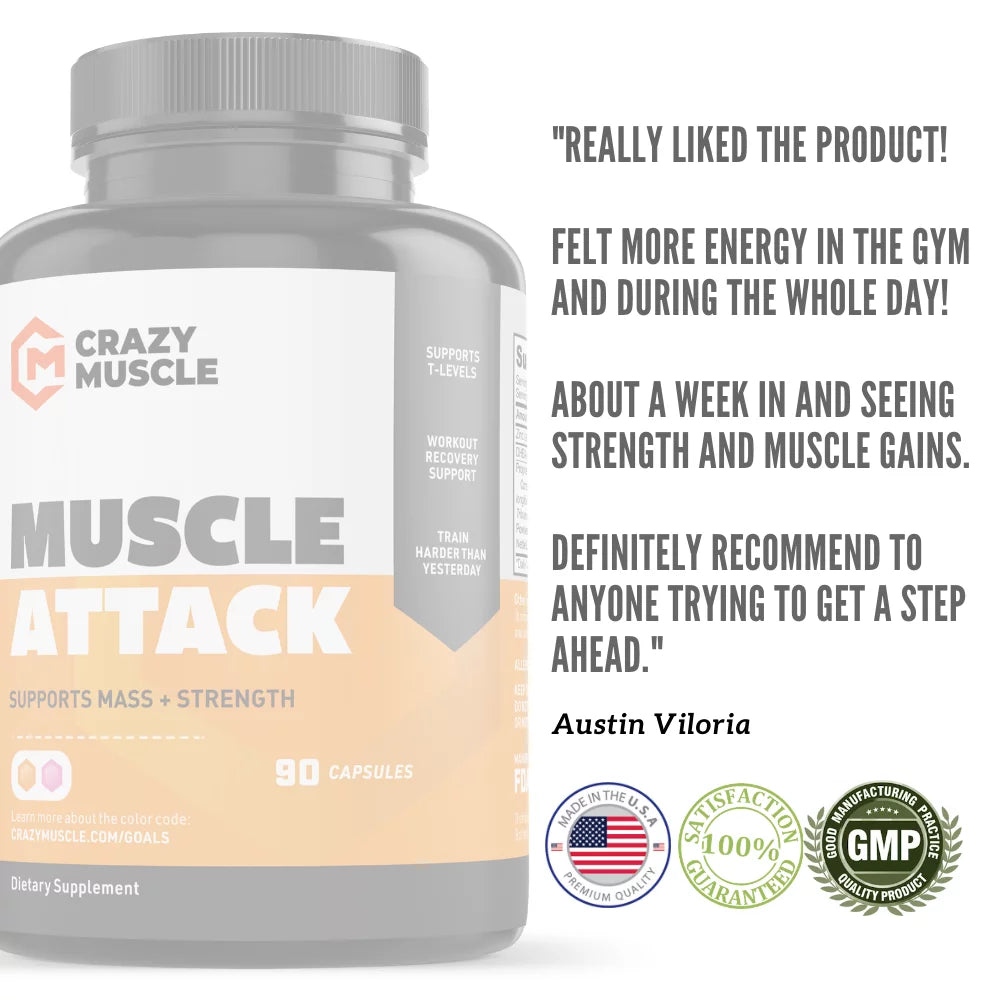 Supplement with Capsules 90 Building Keto Attack: - Muscle Muscle Crazy by Muscle DHEA