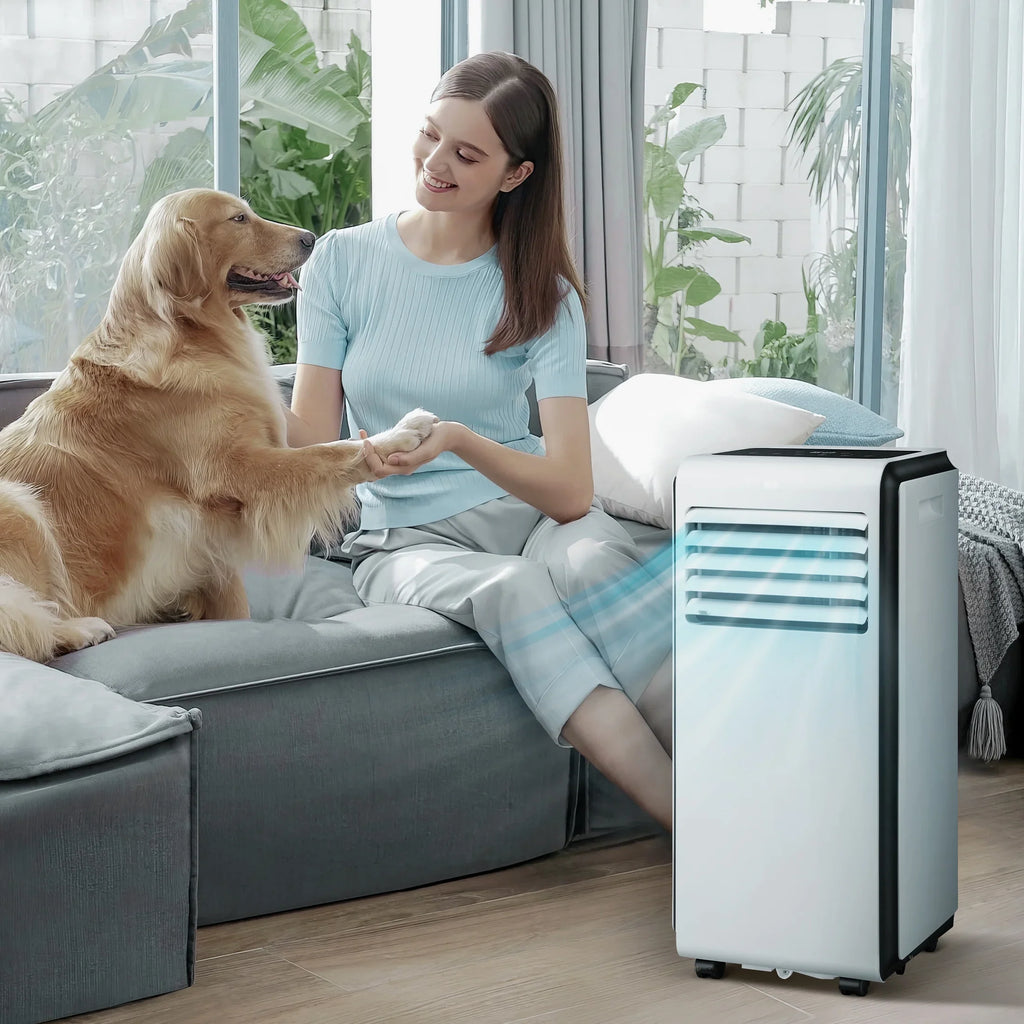 AC with Conditioner, 6,000 ASHARE) 24-Hour Portable 3 in BTU BTU 1 Fan, Dehumidifier, Timer (10,000 KISSAIR Air