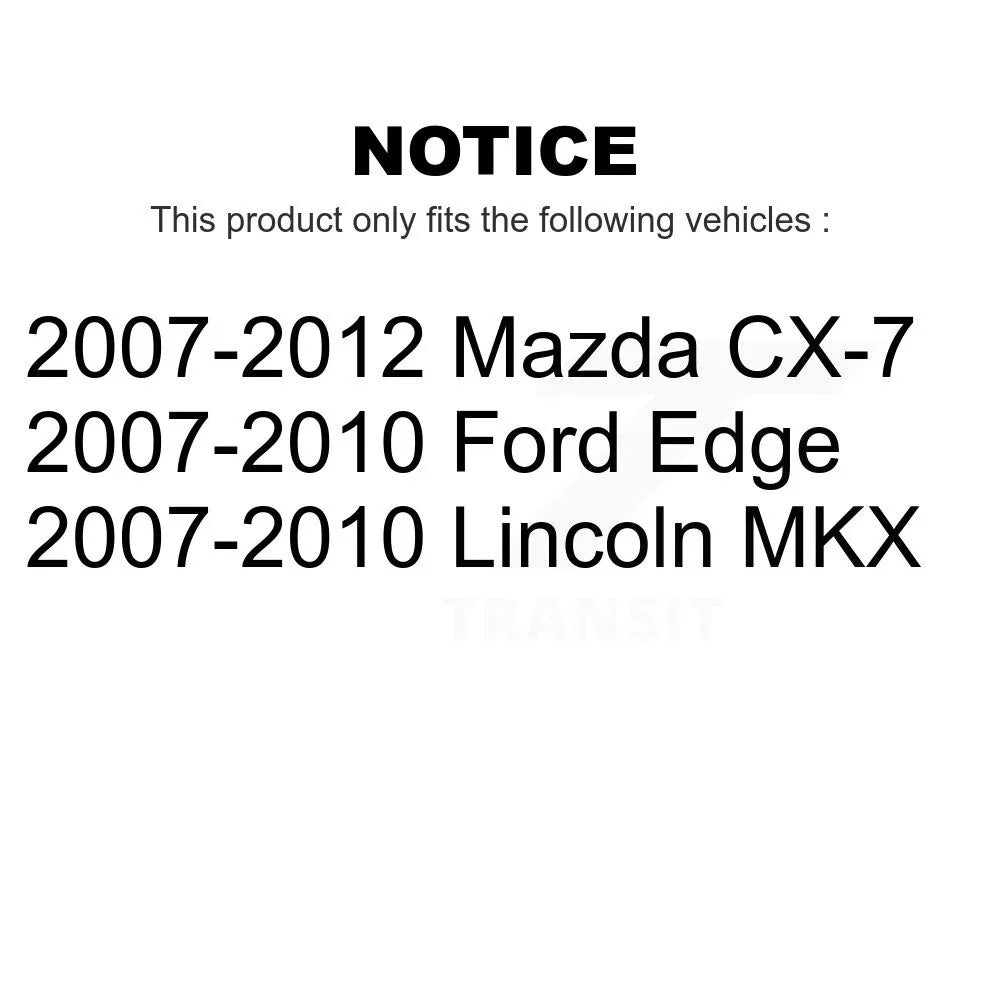 Disc CX-7 Edge K8-100855 Rear Pair Mazda Lincoln Brake For Rotors MKX