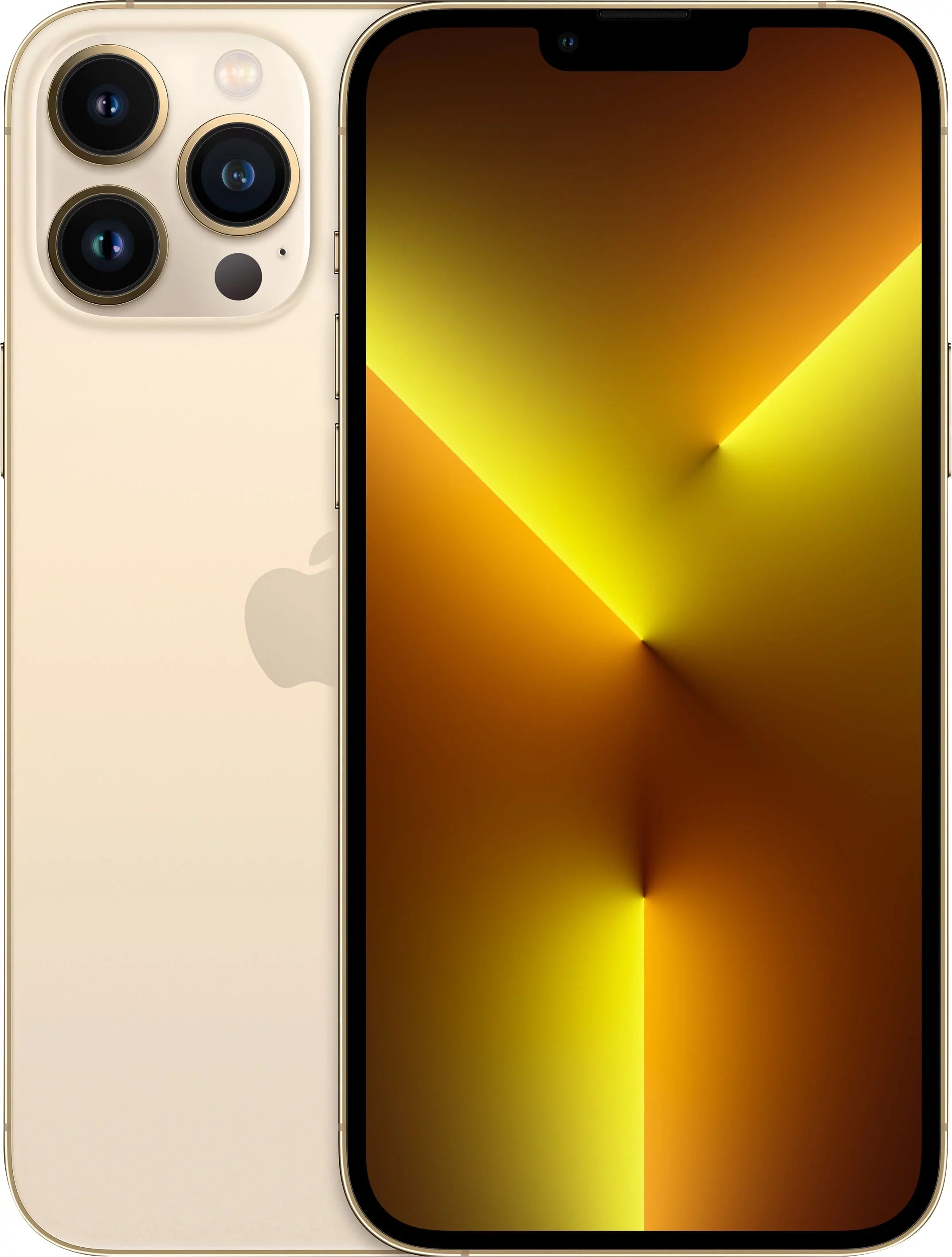 (Refurbished) (TMobile) Pro Gold Max iPhone 128GB Restored 13