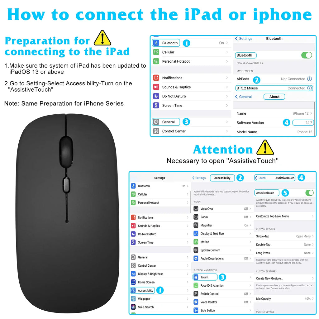 Rechargeable Slim Keyboard and ZTE Mouse and Mac/Tablet/iPad/PC/Laptop Keyboard Ultra Full-dimension Ergonomic All 30 Mouse Onyx Ultra Enabled 5G Bluetooth for Bluetooth - Axon Combo and Black