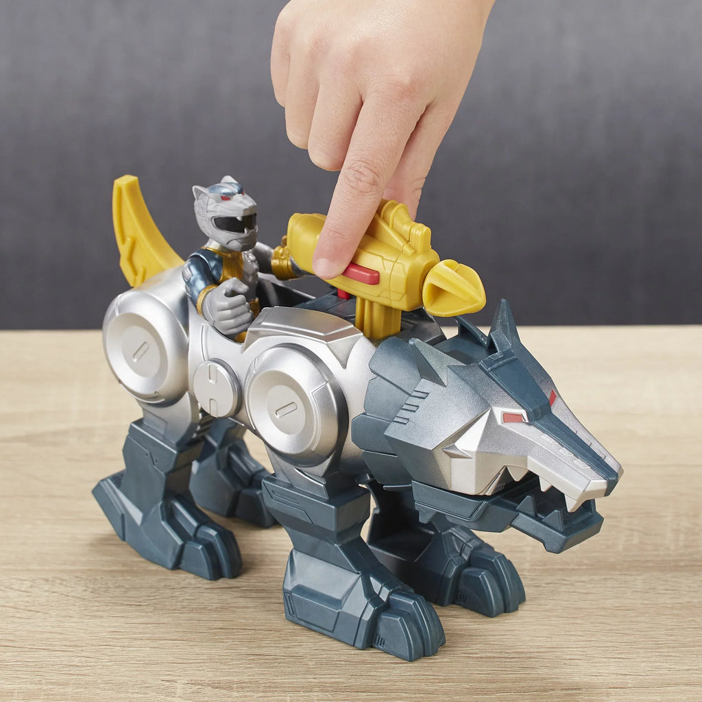 2-Pack Figures Playskool Silver Heroes Zord Ranger Rangers Power and Wolf