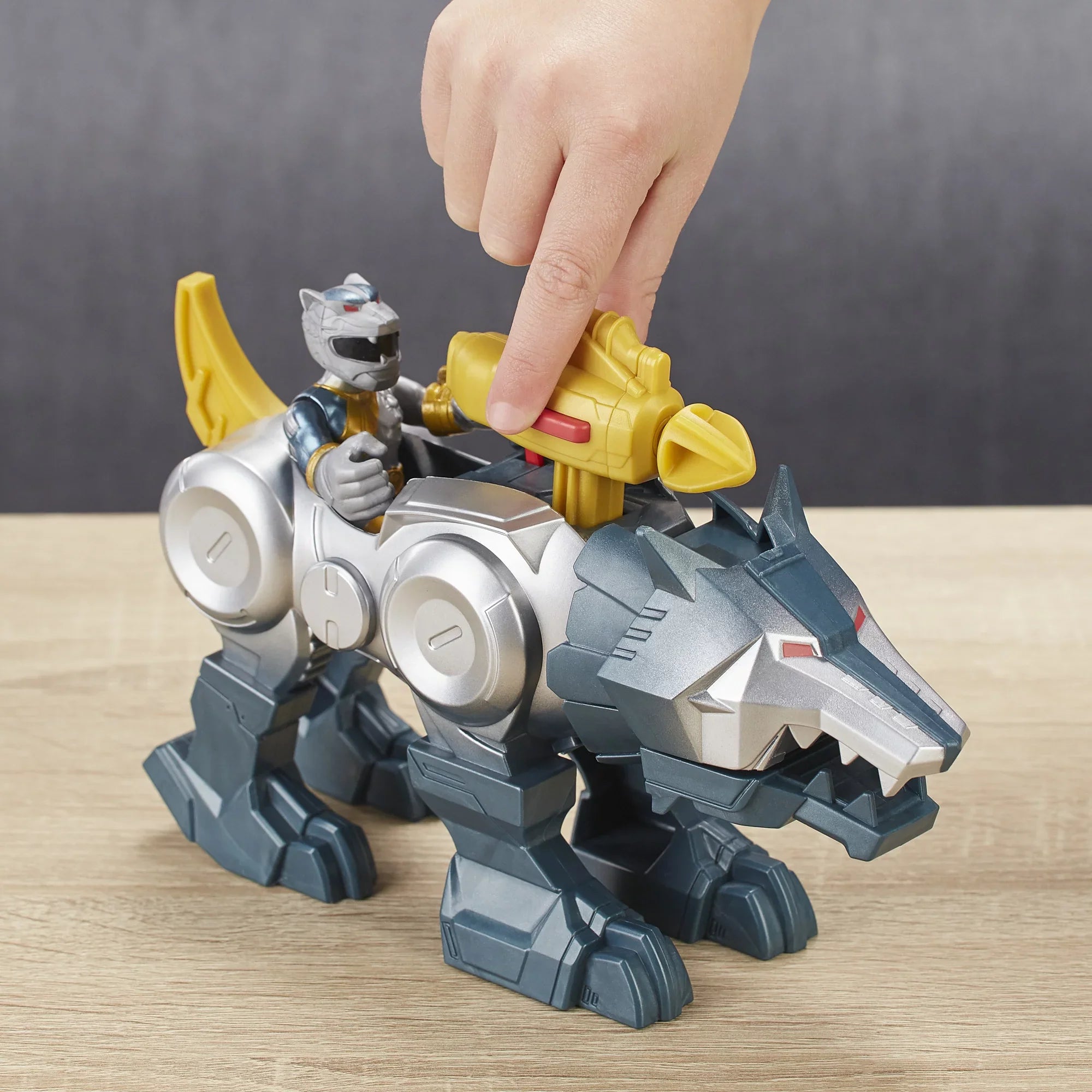 2-Pack Figures Playskool Silver Heroes Zord Ranger Rangers Power and Wolf
