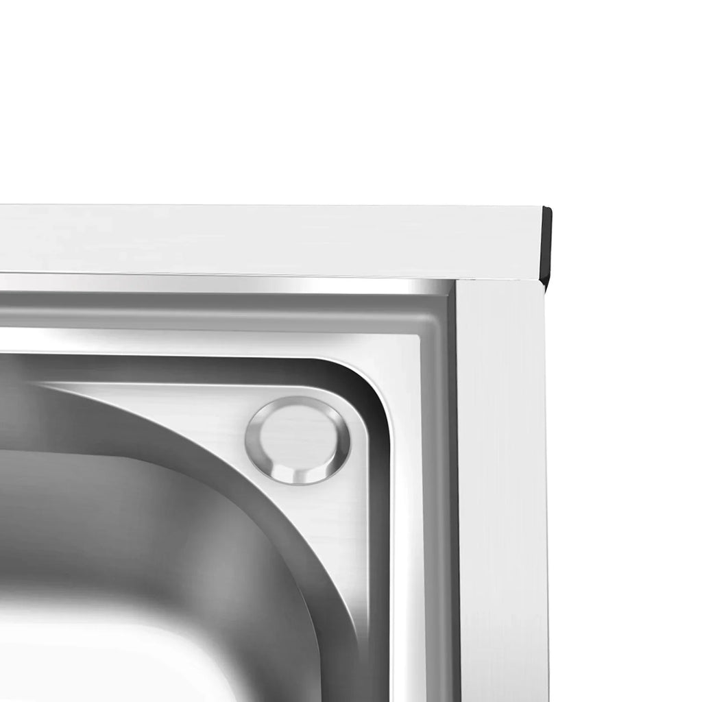 Kitchen Sink 304 Prep w/Faucet Bowls Prep w/ Bowl Catering Home Steel Utility Kitchen Catering Sink Table 2 +Shelf Bowl Catering Bowls Prep 2 Table Commercial Stainless Drainboard Kitchen Sink