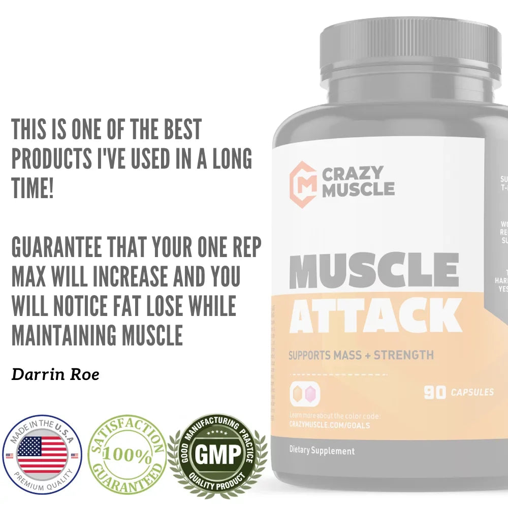 Supplement with Capsules 90 Building Keto Attack: - Muscle Muscle Crazy by Muscle DHEA