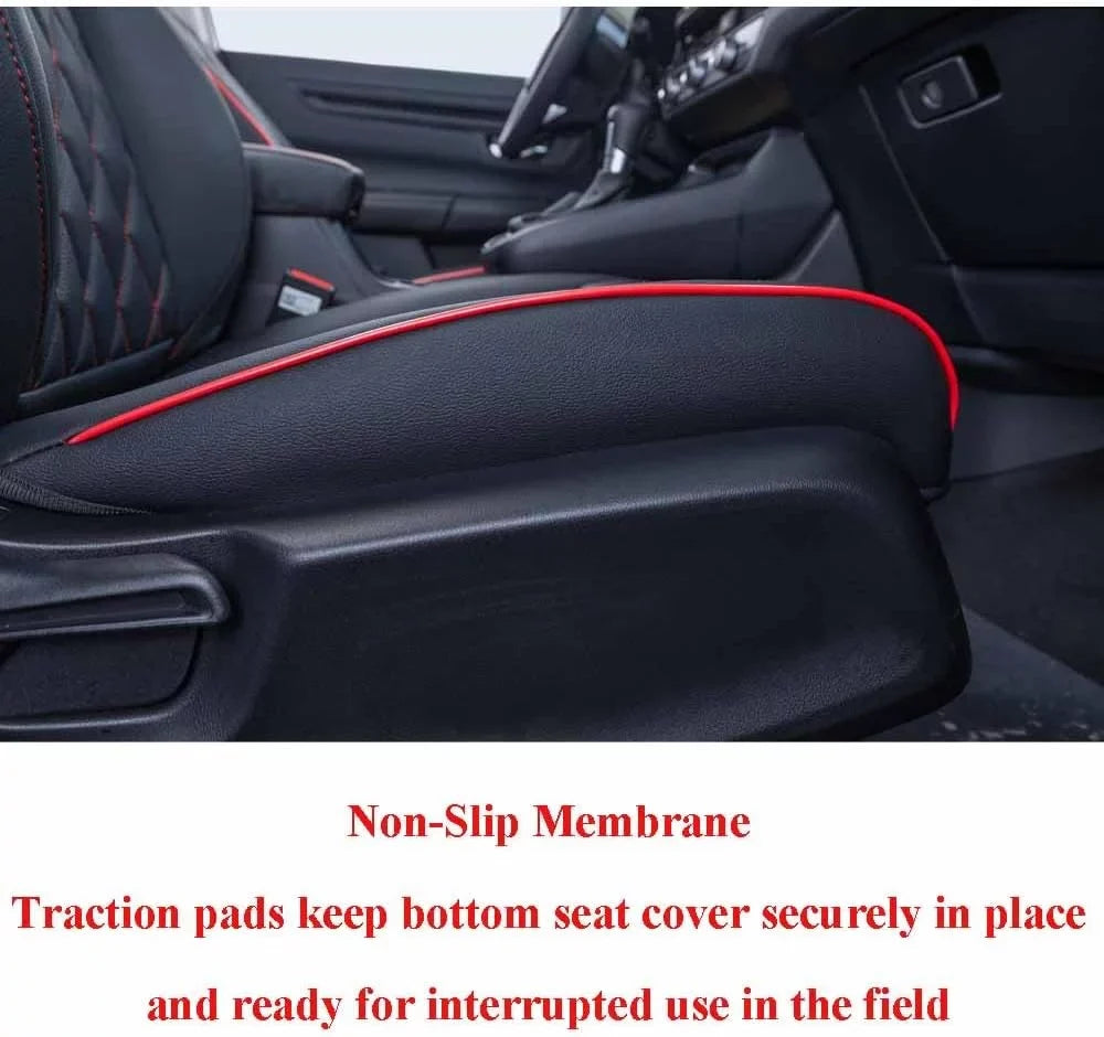 2020 Car Fit Leatherette(Black 2019 HRV Sport,EX,EXL,Touring 2022 Full Set Red Custom - with Covers HRV EKR Honda Seat 2021 Piping) for