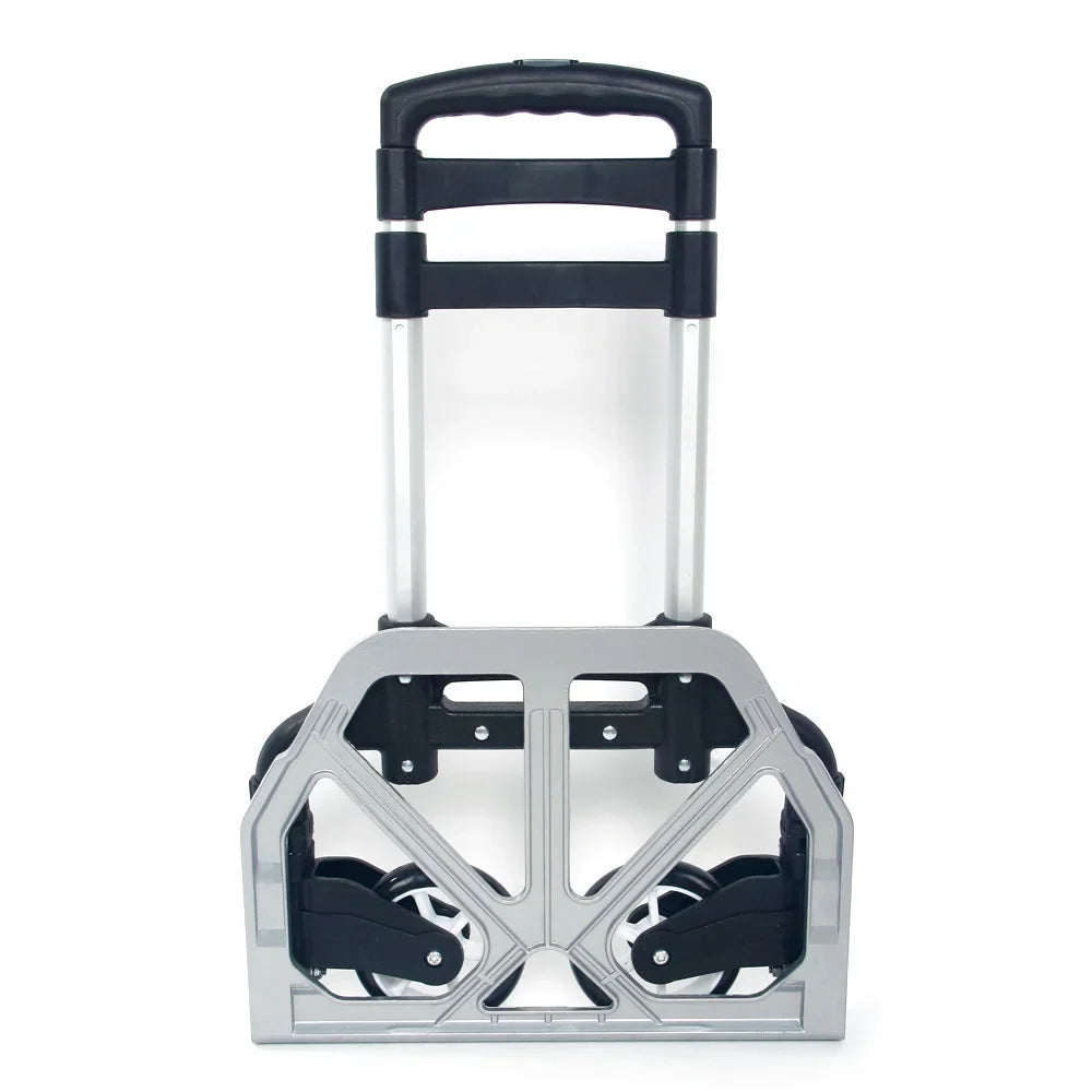Foldable Portable Luggage, Telescopic with GoDecor Trolley, Black for Rod, Carry