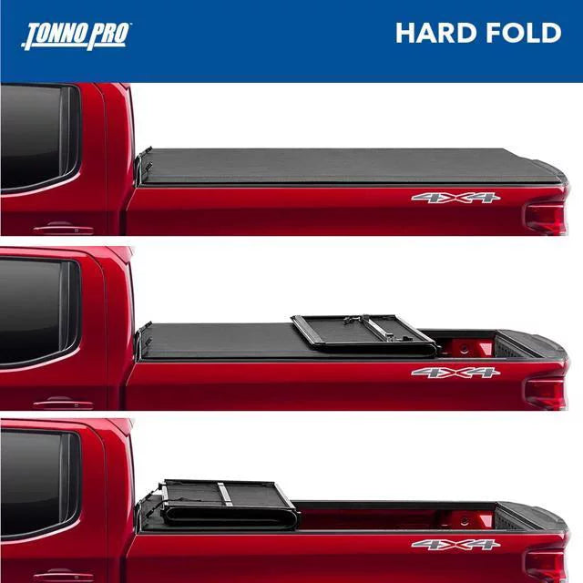 Tonno - Bed Hard 6' | HF-562 Bed Truck Fold, 2023 2016 Cover Hard | Fits 2" Tonneau Tacoma Pro (73.7") Toyota Folding