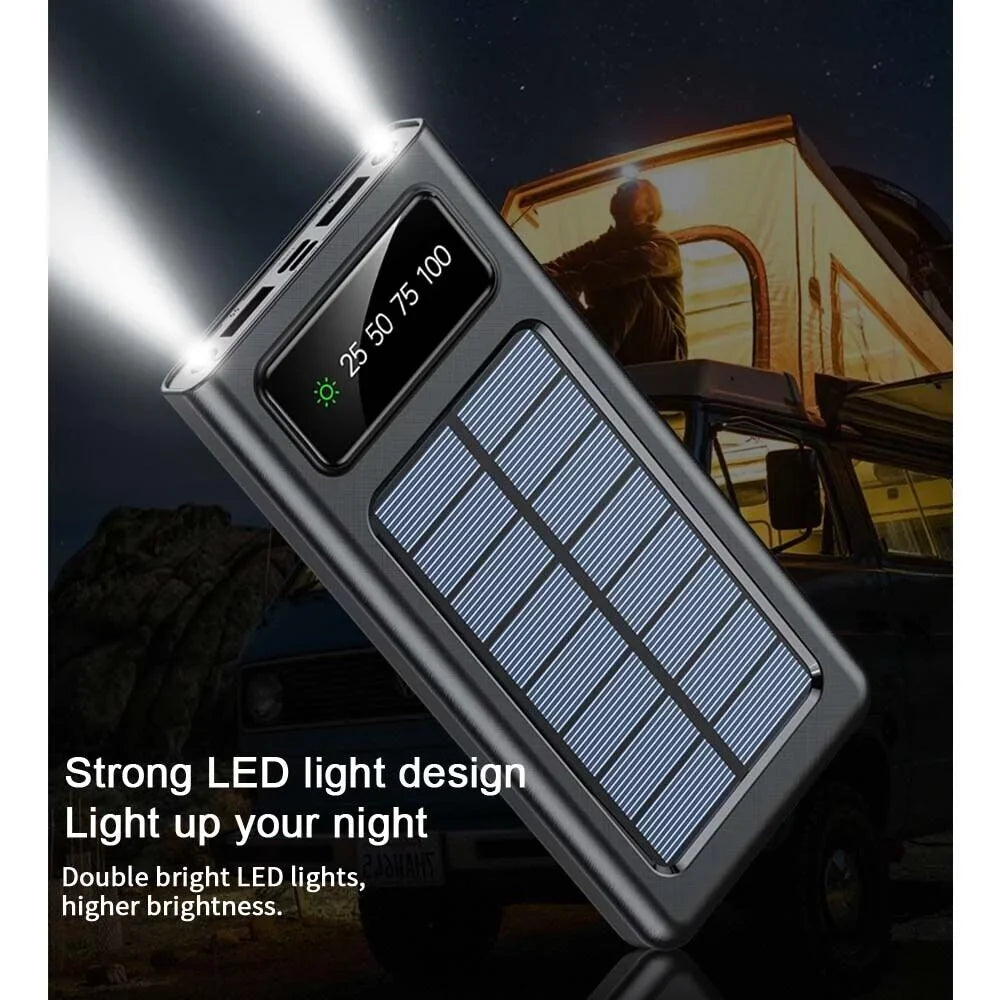 9000000mAh Portable External Bank Power Waterproof Solar Battery Charger