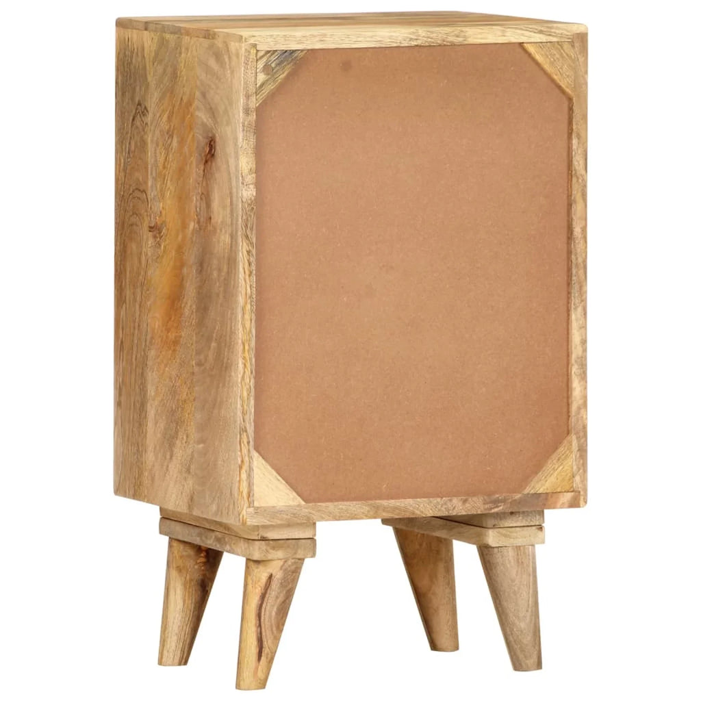 Bedside Dcenta 14.2"x11.8"x23.6" Wood Solid Cabinet Mango