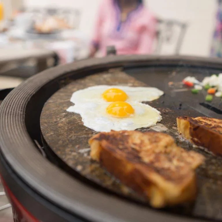 Classic Half-Moon Grill Soapstone Surface Innovative Kamado Joe Cooking 18" Slab