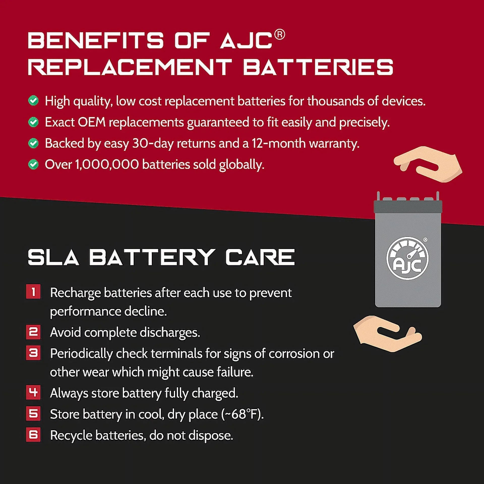 Bombardier Replacement Battery (2005-2008) Battery GTx 500 AJC with 500CC Motorcycle Compatible