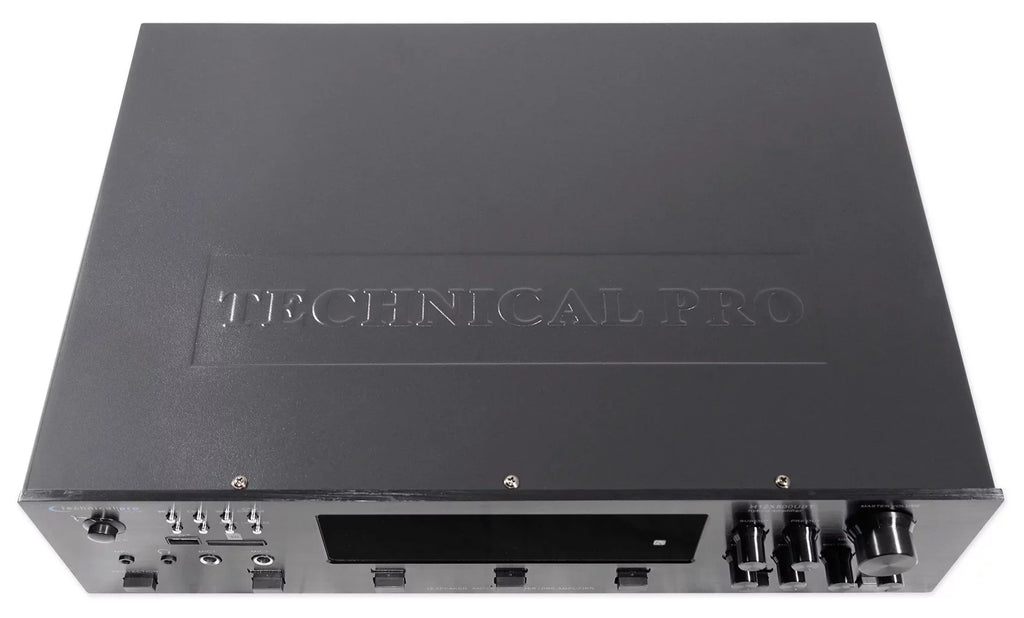 6) Black 6.5" Receiver+(12) Zone, 6000w Theater Speakers Ceiling Bluetooth Home