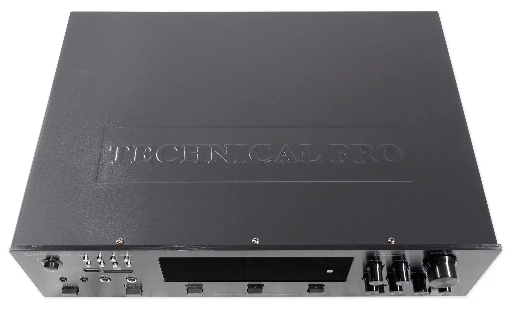 6) Black 6.5" Receiver+(12) Zone, 6000w Theater Speakers Ceiling Bluetooth Home