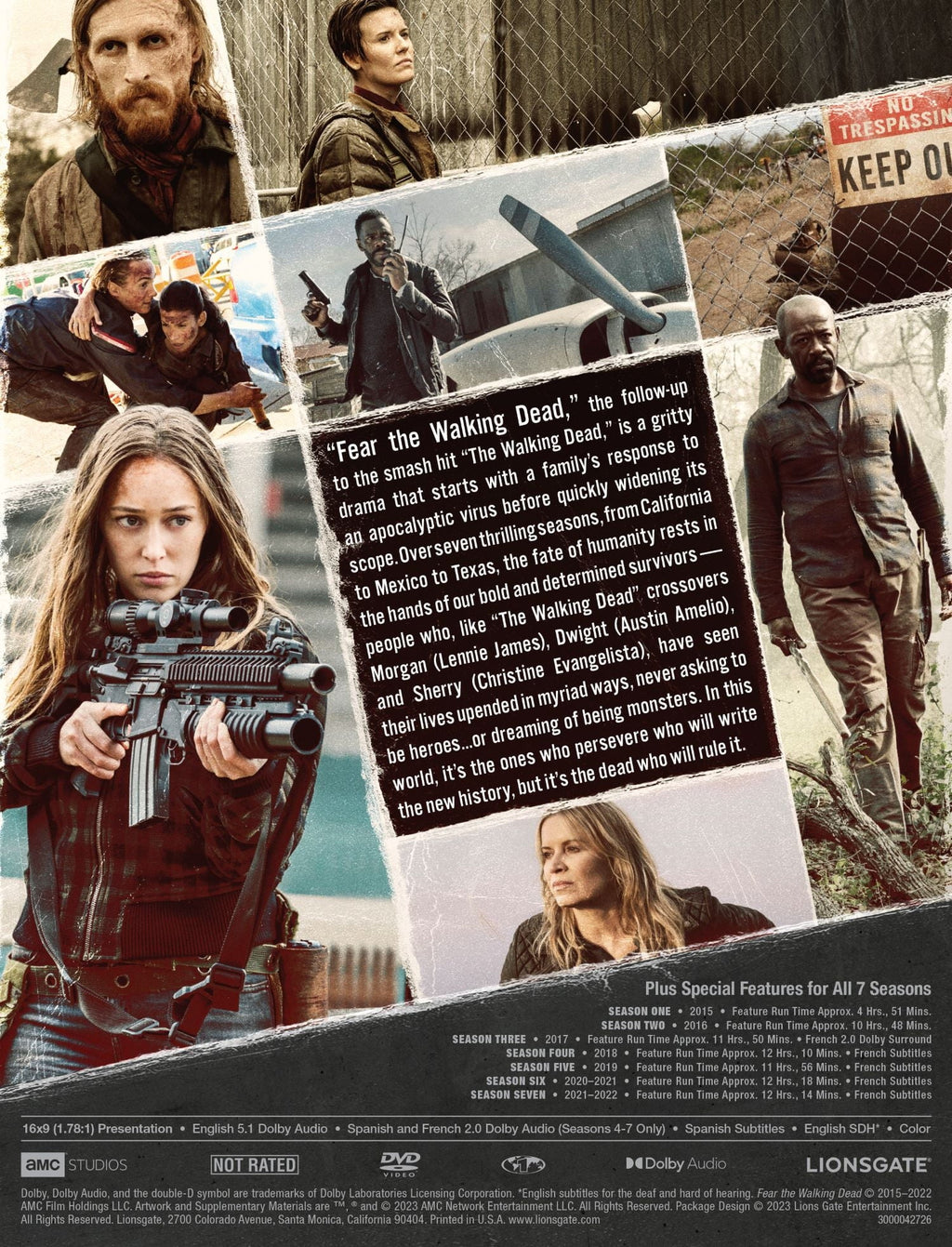 Fear WM Dead Exclusive The Walking 7 Season 1 (DVD) -