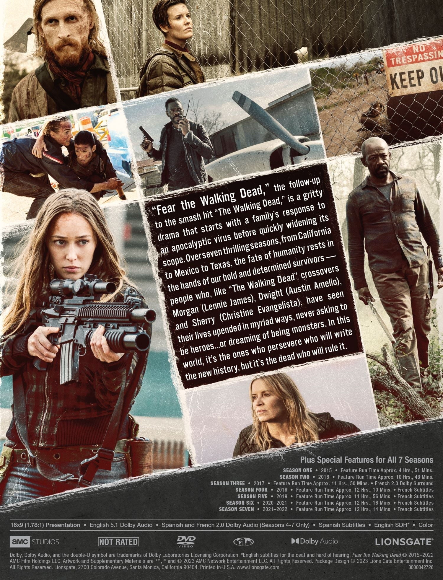 Fear WM Dead Exclusive The Walking 7 Season 1 (DVD) -