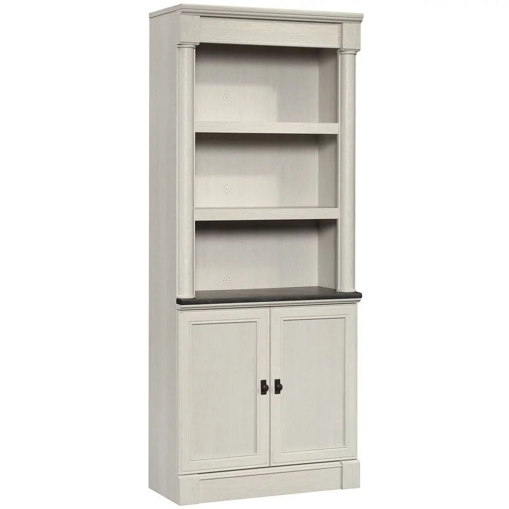 Bookcase, 5-Shelf Palladia Library Bookcase Sauder Glacier Oak Finish