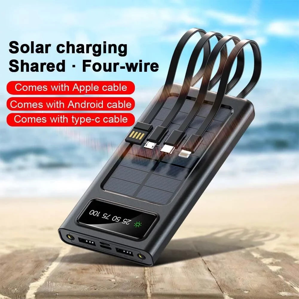9000000mAh Portable External Bank Power Waterproof Solar Battery Charger