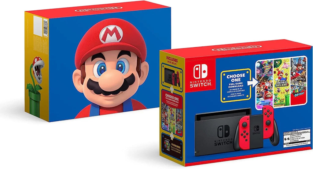 Switch (Refurbished) Restored Choose One Mario HADSKACLK Bundle Nintendo