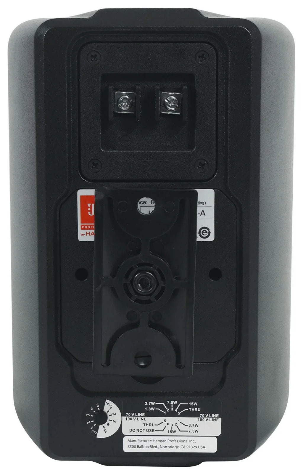 (6) Control Wall Commercial 3" Amp 23-1 70v JBL Indoor/exterior + Speakers Black