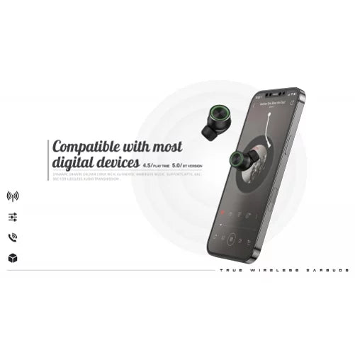 TWS True for Wireless REVVL - Headset Compatible Mic With PRO 6 Stereo REVVL Headphones B8Z PRO 6 Hi-Fi Phone Earphones Hands-free Charging 5G Wireless 5G Sound Case T-Mobile Earbuds