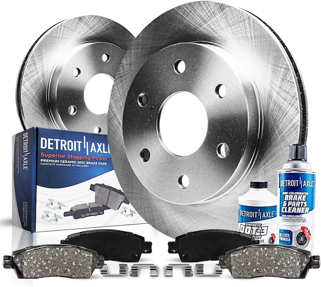 Detroit Rotor Brakes Sierra Silverado Brake Avalanche 12" for Express Brake GMC 1500 Chevy Tahoe Suburban Pads: Ceramic - Disc Yukon Front Axle Kit Rotors Savana Replacement