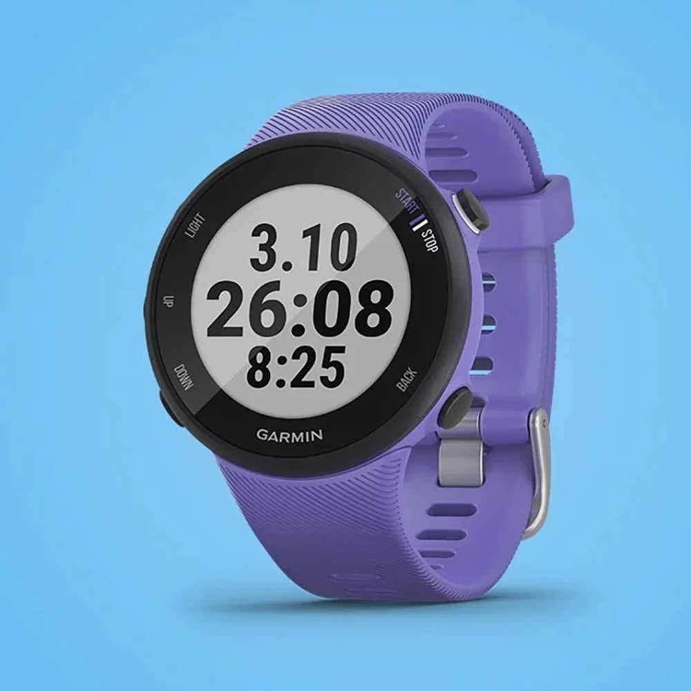 Smartwatch Bundle 45S - (WEYV, Heart 010-N2156-01 Suite Running GPS Yoga (Refurbished) (Iris) Vibes, Restored Fitness Rate Burn) Forerunner Monitor & Garmin With Daily Wellness