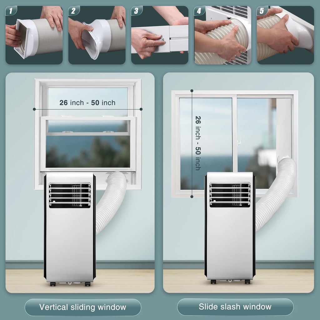 AC with Conditioner, 6,000 ASHARE) 24-Hour Portable 3 in BTU BTU 1 Fan, Dehumidifier, Timer (10,000 KISSAIR Air