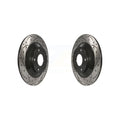CX-5 For EV Pair Coated Brake Mazda Rotors MX-30 Slotted CX-30 Drilled KD-100187 Rear Disc
