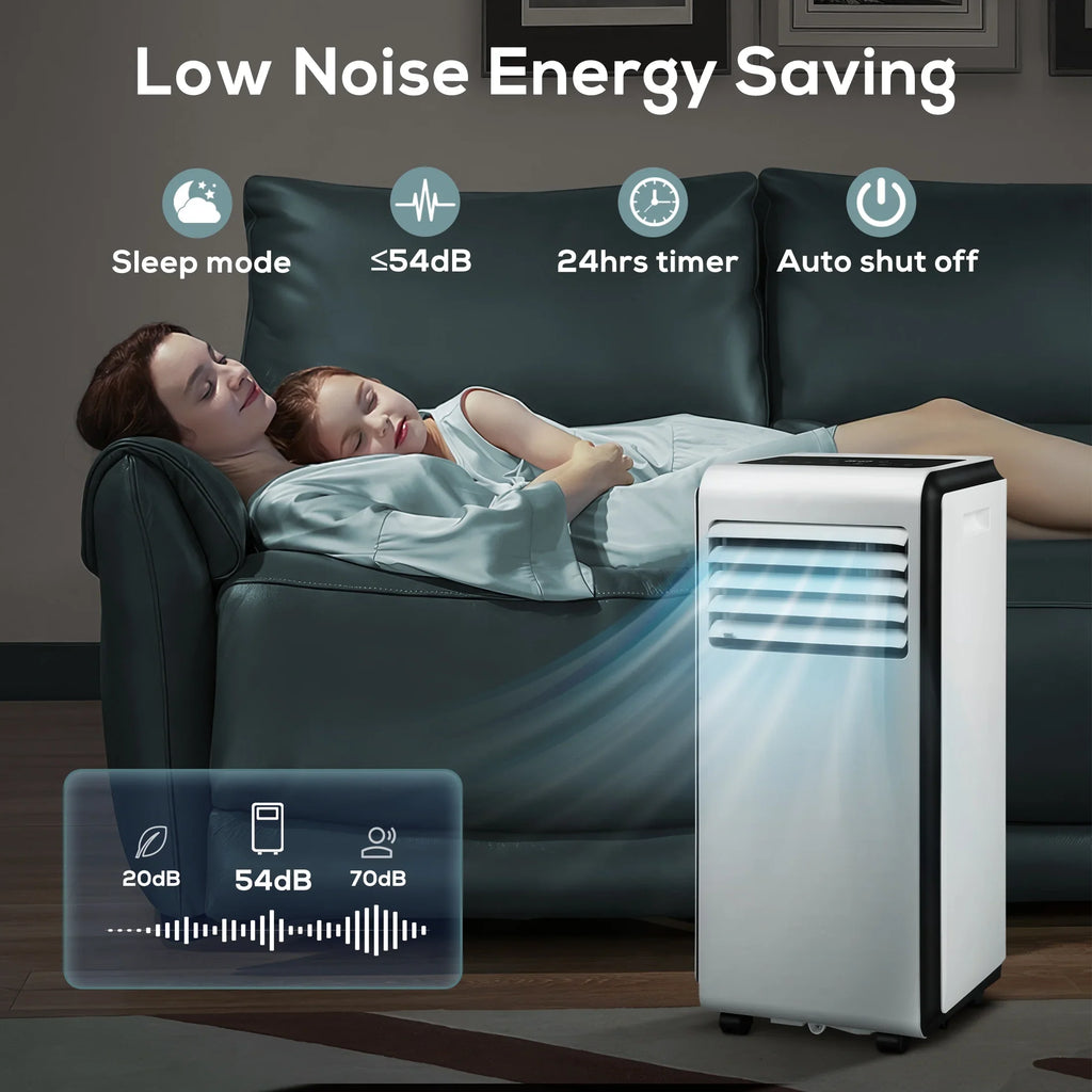 AC with Conditioner, 6,000 ASHARE) 24-Hour Portable 3 in BTU BTU 1 Fan, Dehumidifier, Timer (10,000 KISSAIR Air
