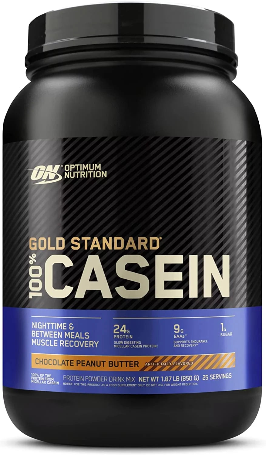 Nutrition, 24g Peanut Optimum Standard 1.87 Powder, Protein Chocolate lb Casein, 100% Butter, Gold