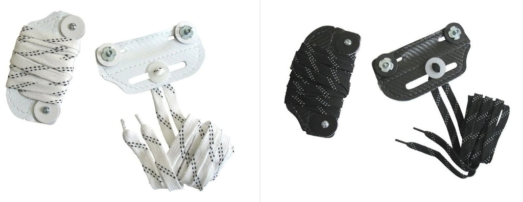 Leather, Bridge, - Goalie Slider (Black) Pair Hardware A&R Lace, Nylon Hockey Sports Toe
