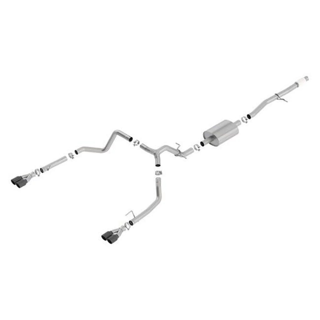 Fits SIERRA SILVERADO, 2019-2022 EXHAUST System System Kit S-Type Borla 140770BC 2019-2022 Exhaust CHEVROLET GMC Cat Back SYSTEM select: