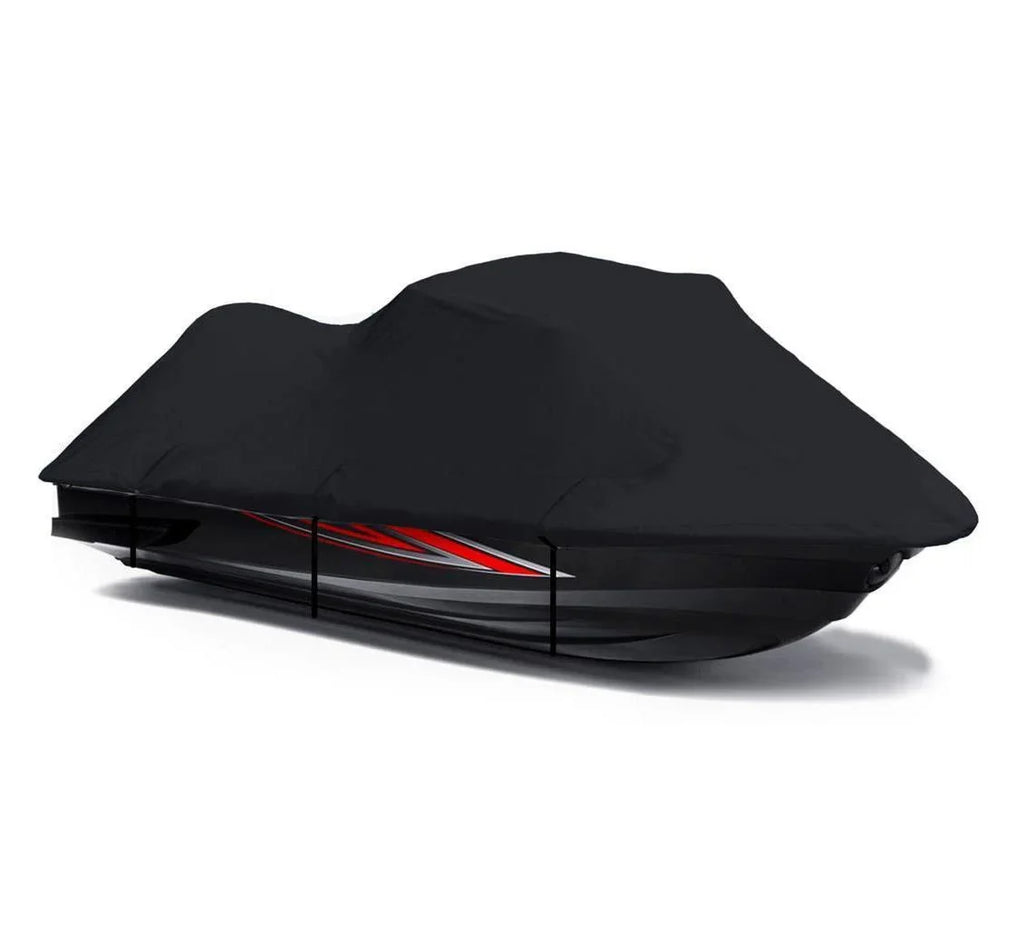 / 2 Cover 600D JH1100 1100 1996 SKI Compatible Kawasaki BLACK Seater 2001 JET ZXi PWC 1998 1999 2002 2003 1997 2000 for