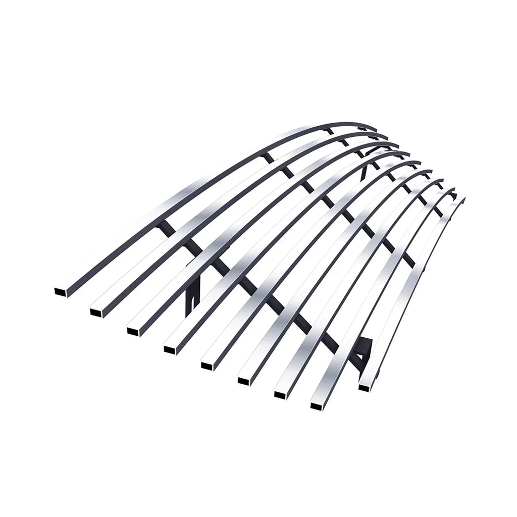 Grand Vitara Compatible Grille Steel Upper Premium Silver with N19-C63158I Billet Main Suzuki 8x6 APS Horizontal 2006-2012 Stainless
