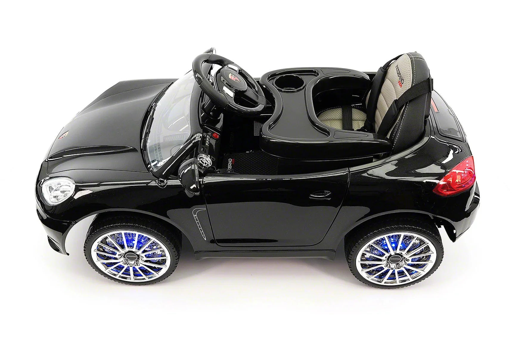 12V Ride-On R/C with Remote Kiddie Car | Metallic Electric Parental Roadster Kids Black