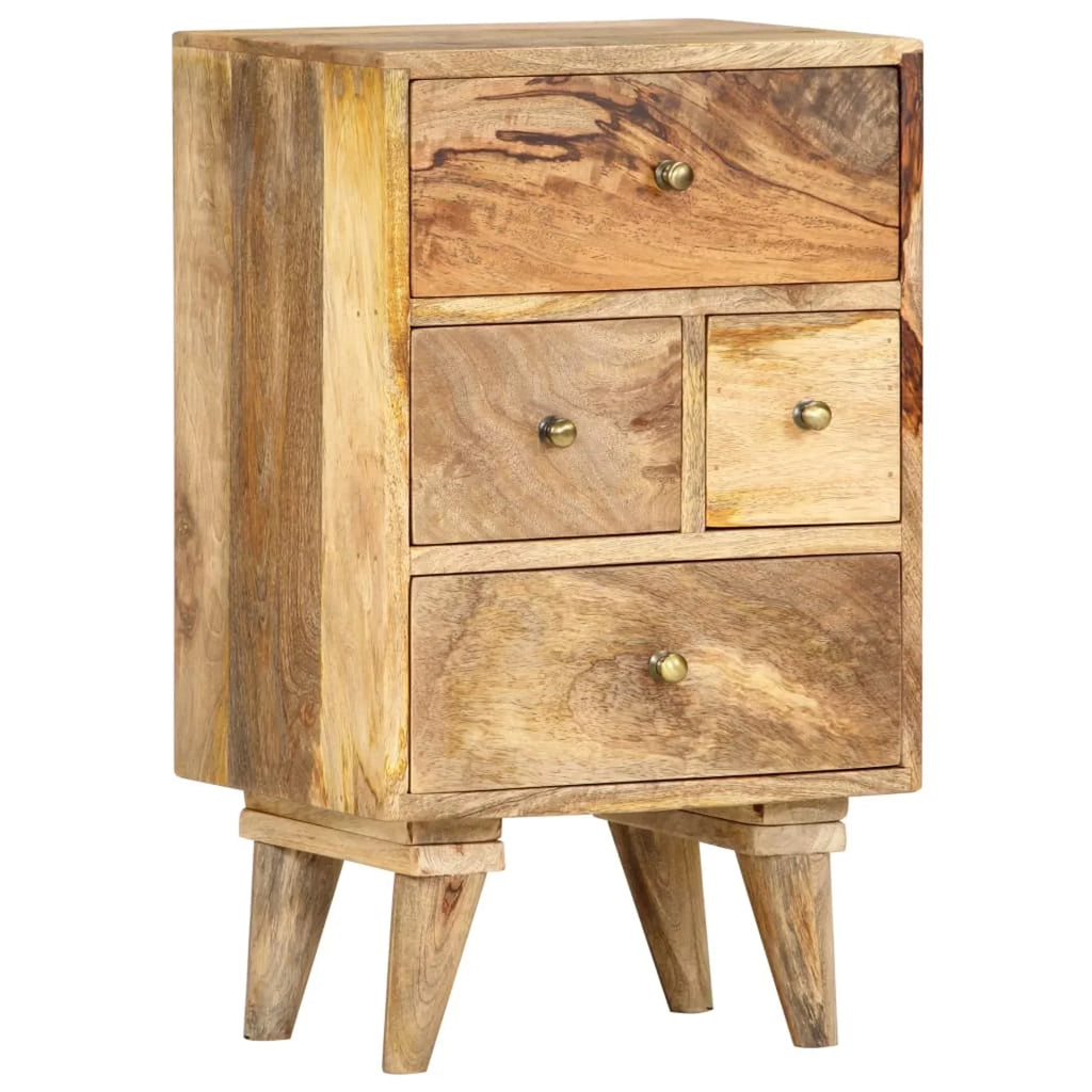 Bedside Dcenta 14.2"x11.8"x23.6" Wood Solid Cabinet Mango