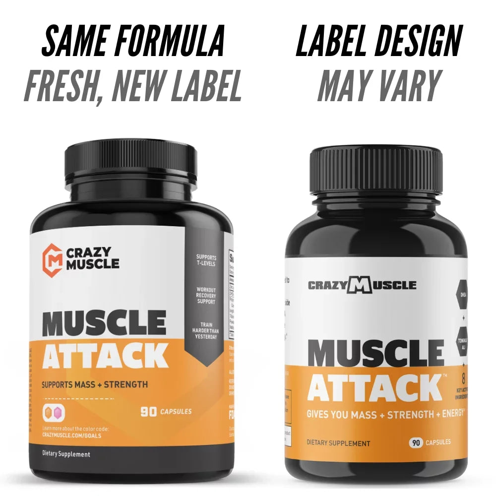 Supplement with Capsules 90 Building Keto Attack: - Muscle Muscle Crazy by Muscle DHEA