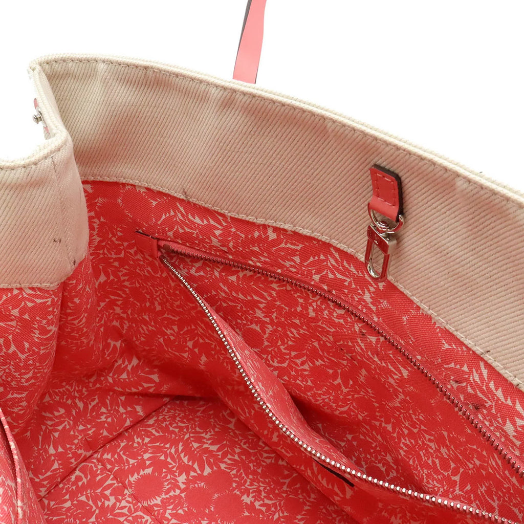 MM Pink Used Authenticated Summer Canvas Collection Corail Tote 2014 Bag Shoulder Hippopotamus M94502