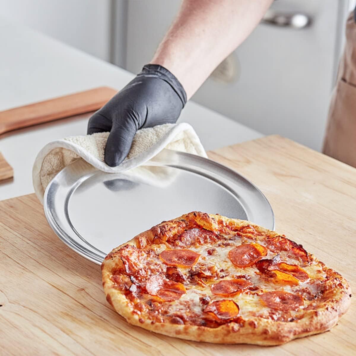 Baking Pizza & 3 Round Tray Pan 9” Tray Tray Baking for Tray Wide Pizza Bakeware Aluminum Home TrueCraftware- of Kitchen Rim- Pizzeria Pizza Set Restaurants Round Pan