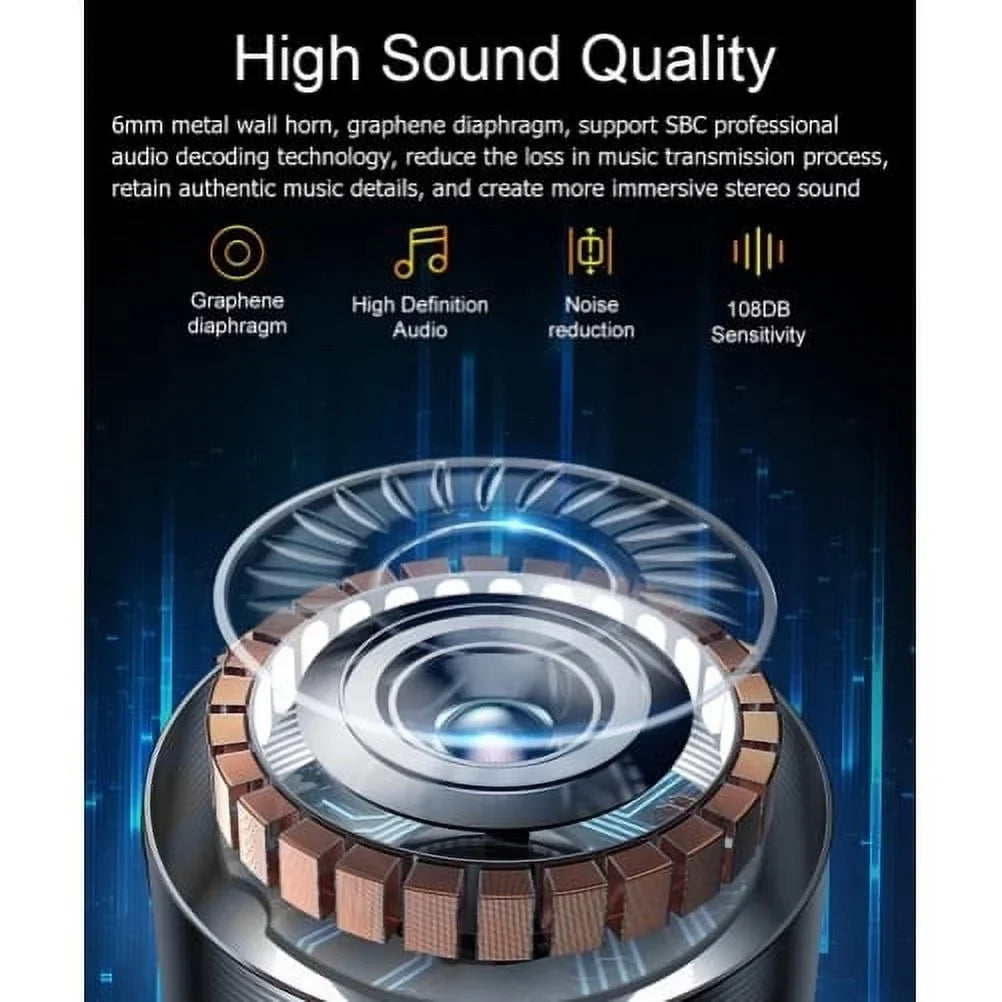 TWS True for Wireless REVVL - Headset Compatible Mic With PRO 6 Stereo REVVL Headphones B8Z PRO 6 Hi-Fi Phone Earphones Hands-free Charging 5G Wireless 5G Sound Case T-Mobile Earbuds